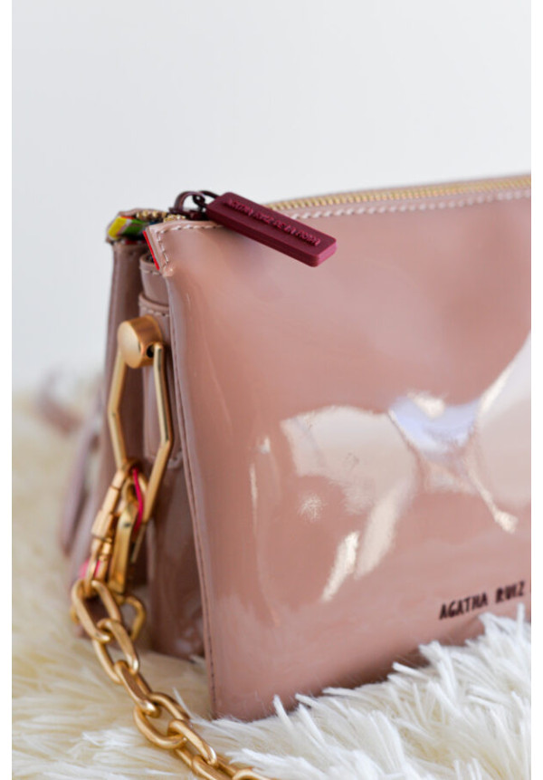AGATHA RUIZ DE LA PRADA BOLSO 3 CUERPOS CHAROL