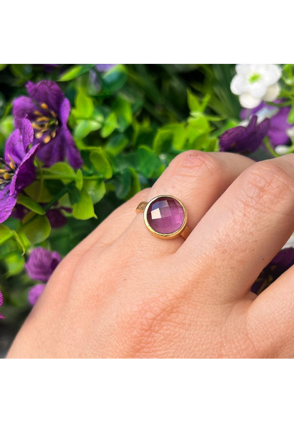 MESTIZA  ANILLO CON PIEDRAS MAIA  AMATISTA 
