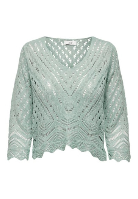 JDY JERSEY CROCHET MANGA FRANCESA