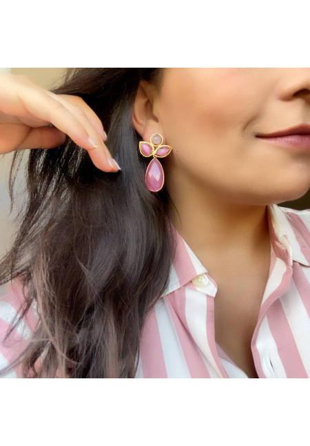 MESTIZA PENDIENTE ORQUÍDEA