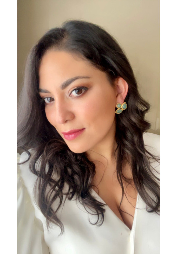 MESTIZA PENDIENTE ORQUÍDEA