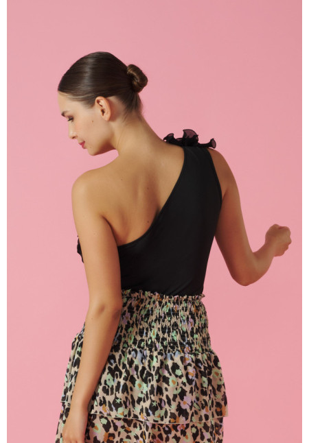 MINUETO BLACK SHELLY TOP