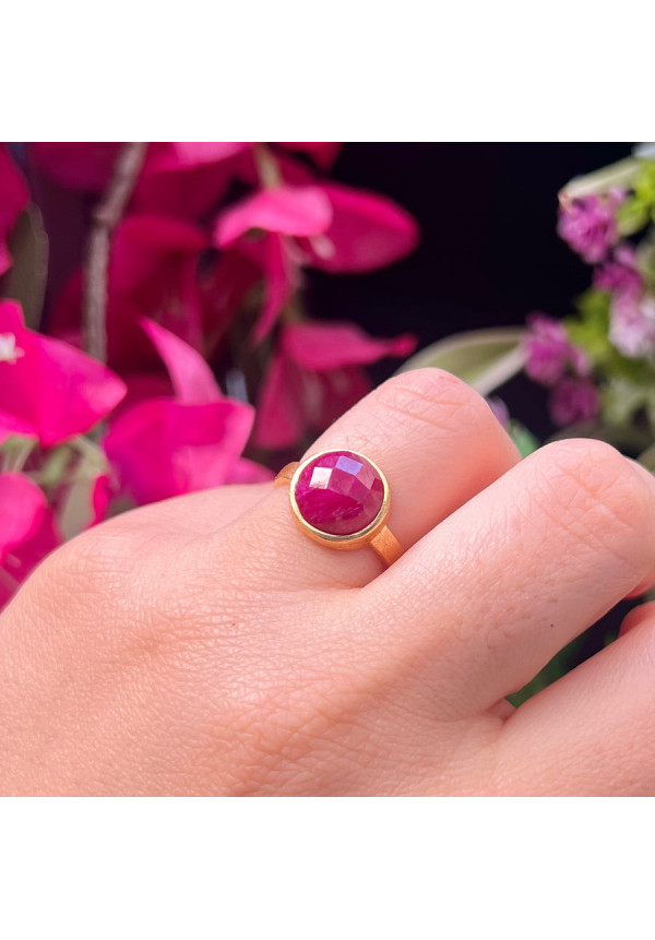 MESTIZA  ANILLO CON PIEDRAS MAIA  AMATISTA 