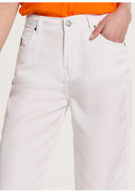 LOIS PANTALÓN BARREL NICOLA BLANCO