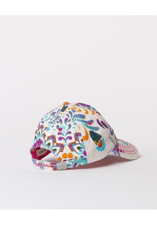 SURKANA GORRA BÉISBOL ESTAMPADA NARANJA