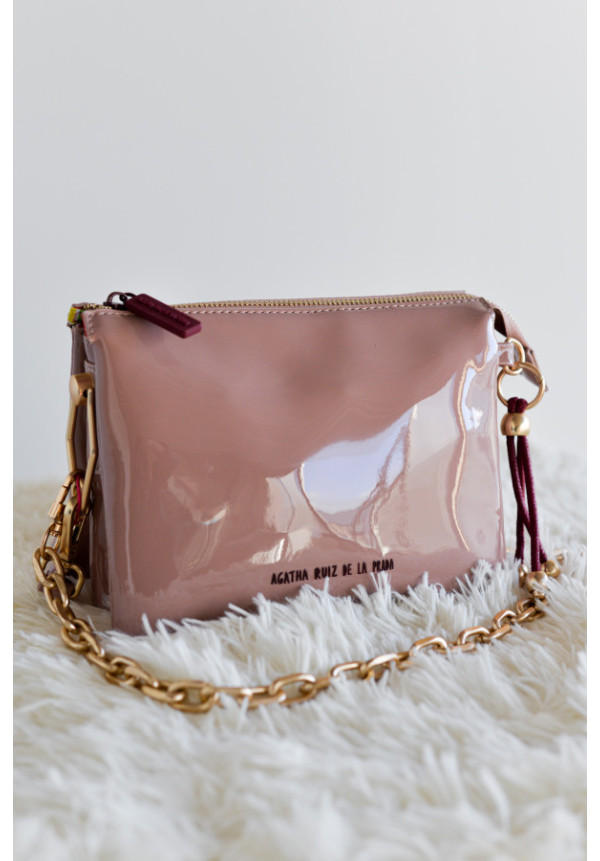 AGATHA RUIZ DE LA PRADA BOLSO 3 CUERPOS CHAROL