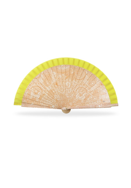ABANICO MADERA MANDALA  BÁSICO