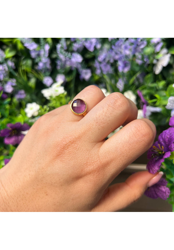 MESTIZA  ANILLO CON PIEDRAS MAIA  AMATISTA 