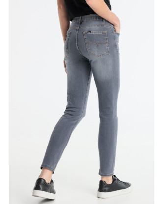 LOIS JEANS SKINNY ANKLE FIT BETTY MALYA 984 GRIS LAVADO