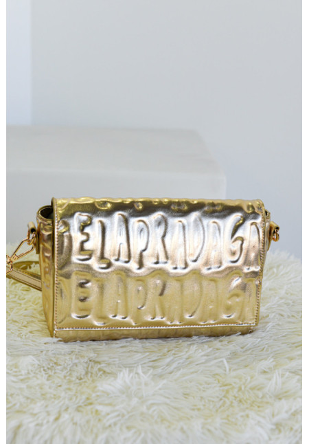 AGATHA RUIZ DE LA PRADA BANDOLERA TAPA METAL LOGO 