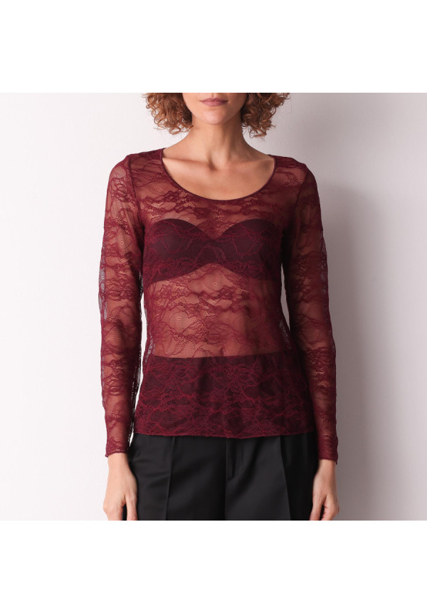 COTONELLA CAMISETA FANTASÍA ENCAJE