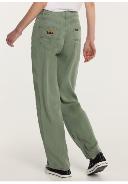 LOIS PANTALÓN BARREL NICOLA VERDE