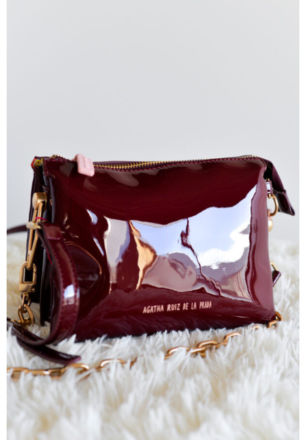AGATHA RUIZ DE LA PRADA BOLSO 3 CUERPOS CHAROL