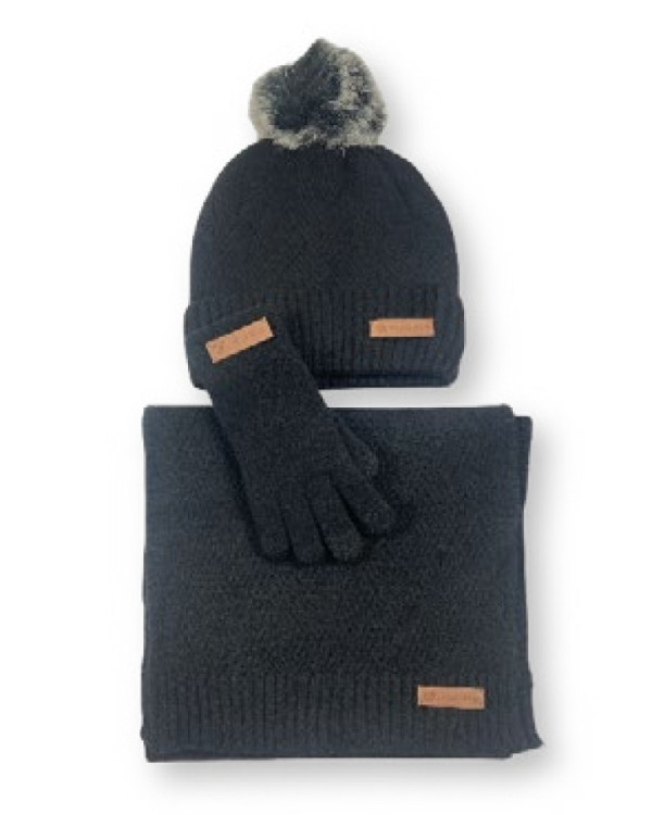 CARAMELO SEÑORA BUFANDA GORRO Y GUANTES 300162