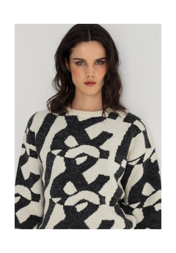 VICTORIO&LUCCHINO JERSEY 111 BEIGE-NEGRO