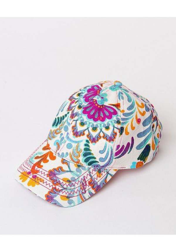 SURKANA GORRA BÉISBOL ESTAMPADA NARANJA