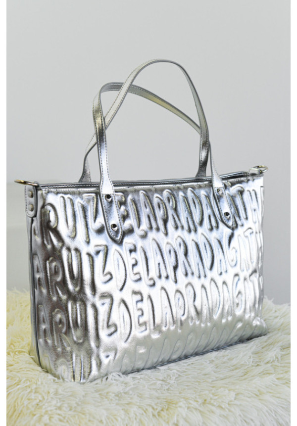 AGATHA RUIZ DE LA PRADA SHOPPER METAL LOGO