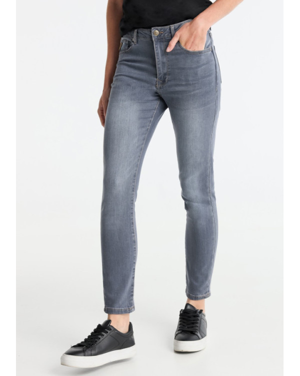 LOIS JEANS SKINNY ANKLE FIT BETTY MALYA 984 GRIS LAVADO