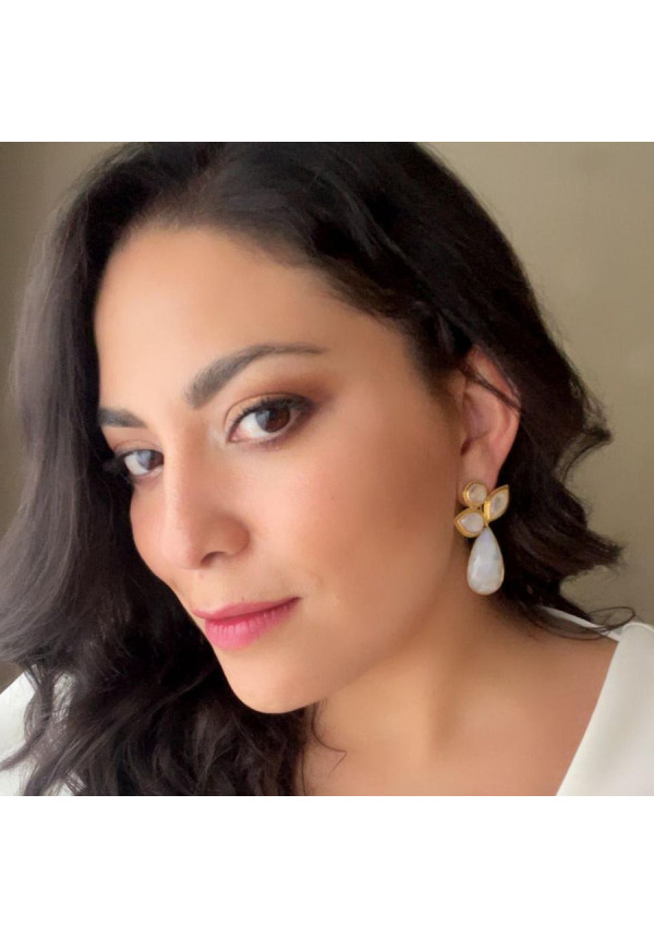 MESTIZA PENDIENTE ORQUÍDEA