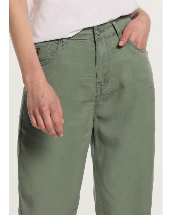 LOIS BARREL NICOLA PANT VERDE