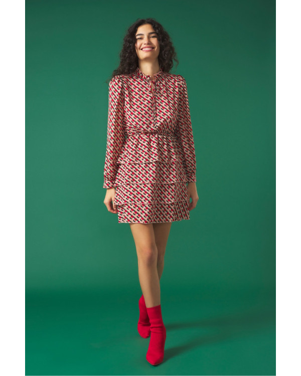 MINUETO GINGER DRESS RED