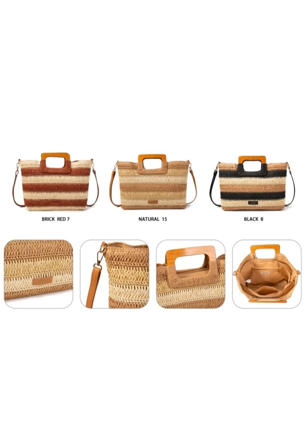 ABAG BOLSO RAFIA RAYAS