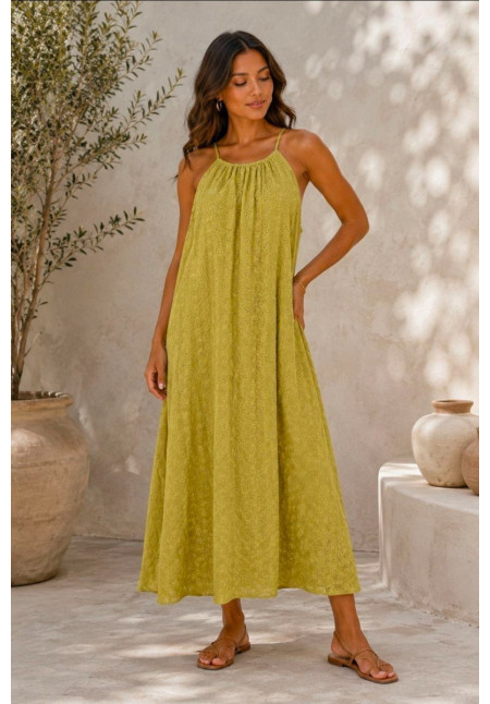 LETAA VESTIDO LISO BORDADO SUIZO LETAA VESTIDO LISO BORDADO SUIZO