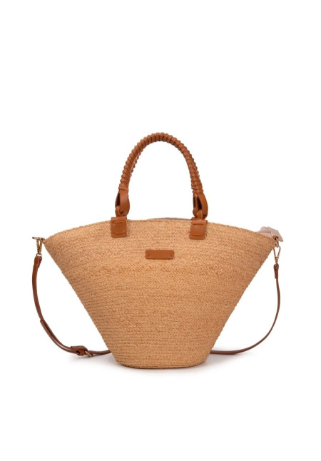 ABAG BOLSO RAFIA GRANDE ASA REDONDA