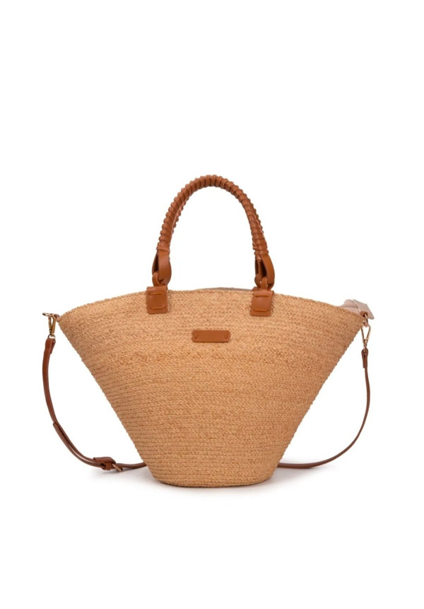 ABAG BOLSO RAFIA GRANDE ASA REDONDA