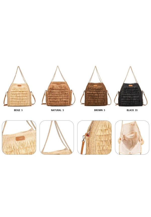 ABAG BOLSO RAFIA FLECOS
