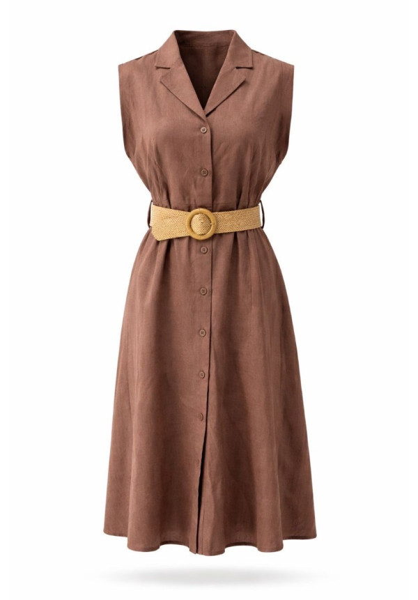 LETAA  VESTIDO LISO 