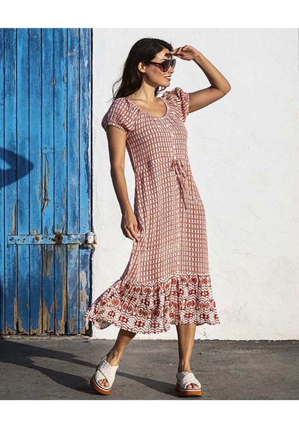VANIA VESTIDO MIDI BOHEMIO 6958