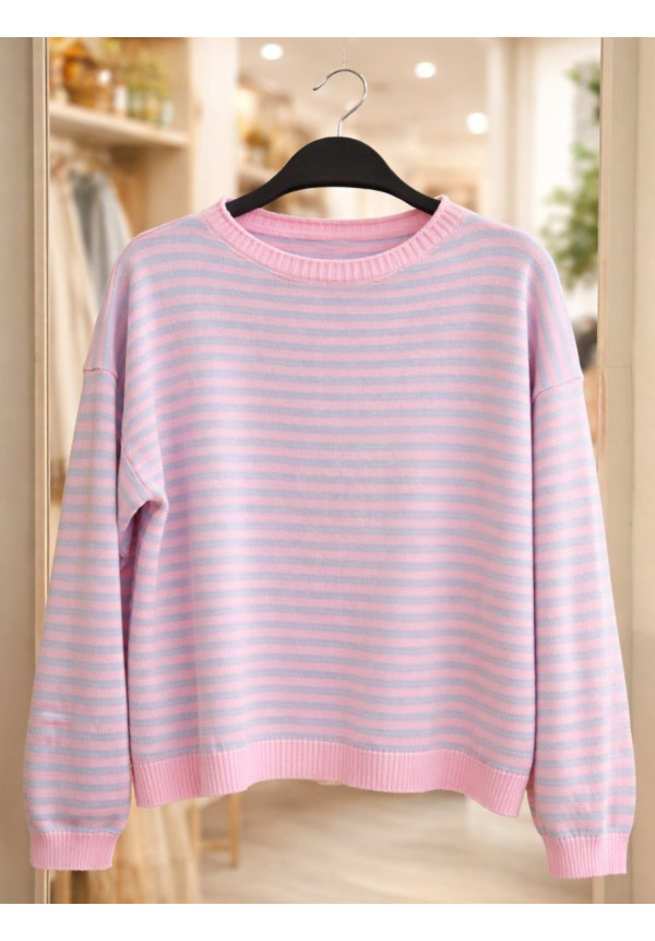 FLORA JERSEY MANGA LARGA RAYAS