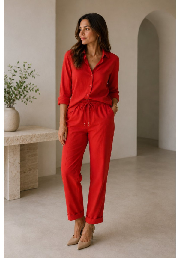 LETAA PANTALON LINO