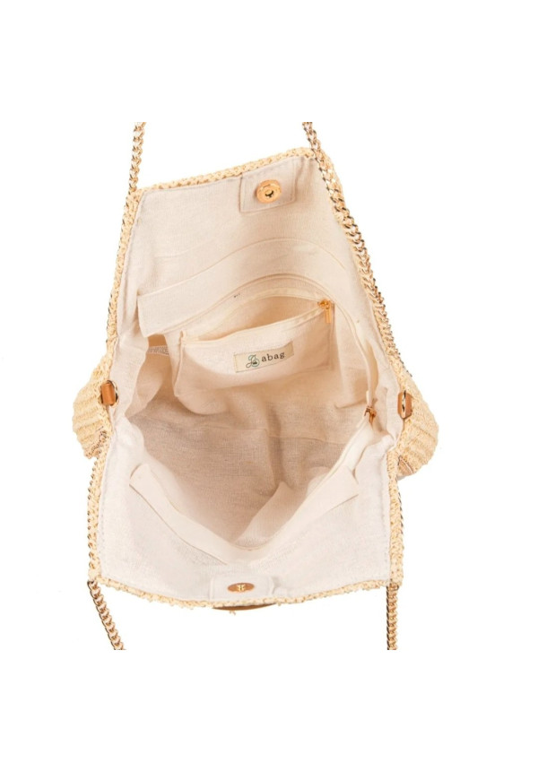 ABAG BOLSO RAFIA FLECOS