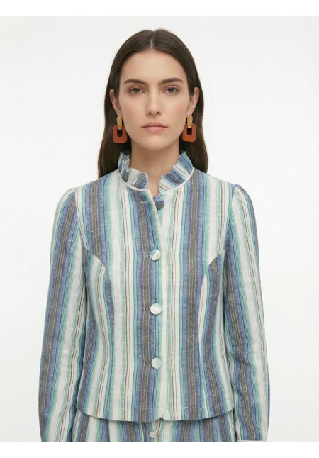 LETAA  BLUSA   ALGODON RAYAS