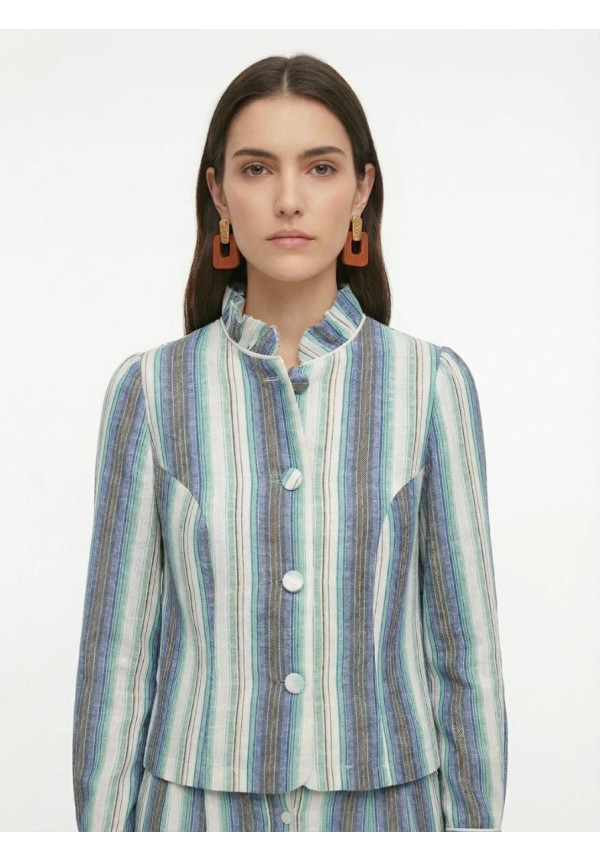 LETAA  BLUSA   ALGODON RAYAS